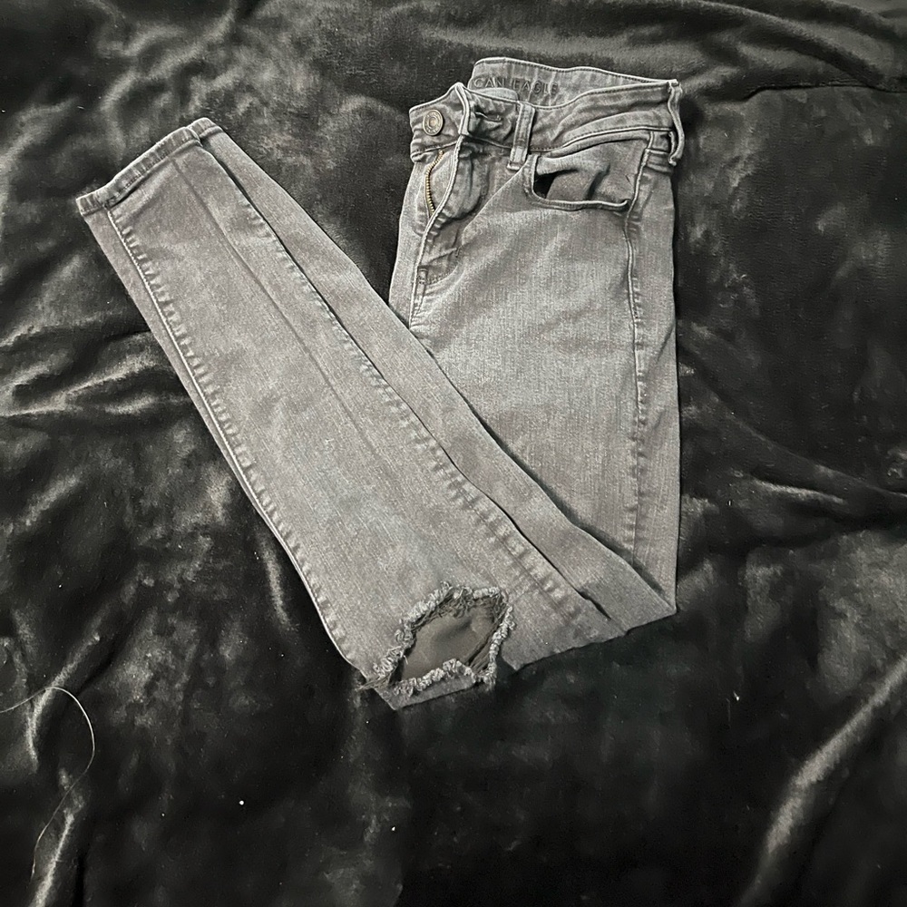 American eagle black skinny jeans